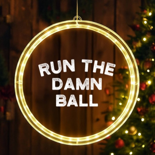 Discover Indianapolis Football Run The Damn Ball birthday c LED Christmas Window Lights