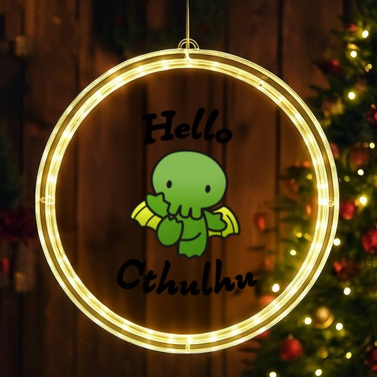 Discover Hello Cthulhu LED Christmas Window Lights