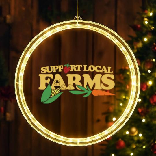 Discover Support Local Farms - Support Local Farms - LED Christmas Window Lights