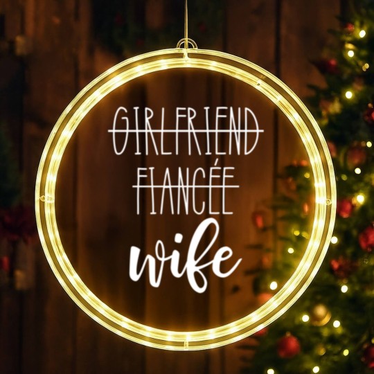Discover Girlfriend Fiance Wife LED Christmas Window Lights