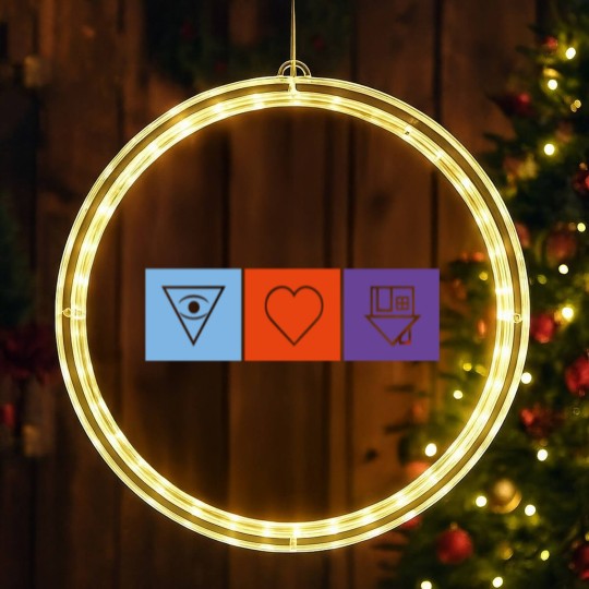 Discover The Neighbourhood Love LED Christmas Window Lights