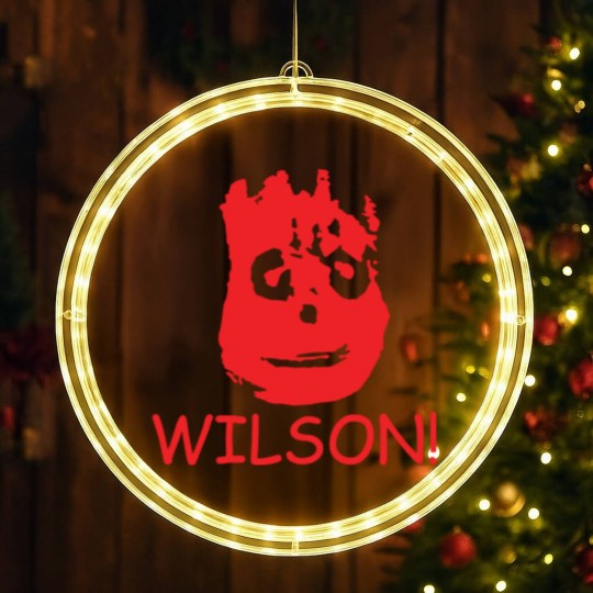Discover WILSON FUNNY RETRO MOVIE CASTAWAY FILM CLASSIC LED Christmas Window Lights