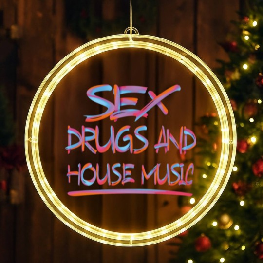 Discover sx DRUGS AND HOUSE MUSIC 2 LED Christmas Window Lights