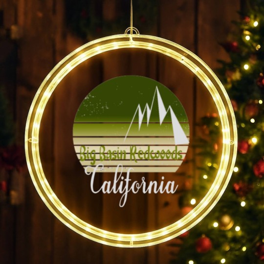 Discover Big Basin Redwoods California LED Christmas Window Lights