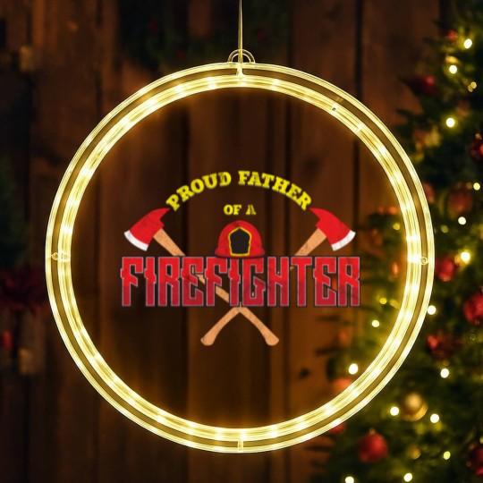 Discover Proud Parent Of A Firefighter LED Christmas Window Lights