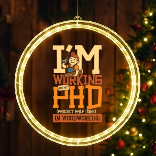 Discover PHD project half done woodworking LED Christmas Window Lights