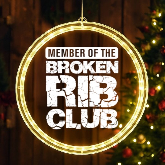 Discover Broken Rib Club Member - Injured Bones and Ribs LED Christmas Window Lights