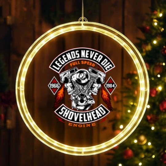 Discover 1966-1984 MOTOR Motorcycles Oldschool Choppers LED Christmas Window Lights