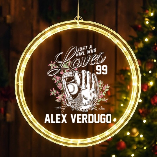 Discover Just A Girl Who Loves Alex Verdugo LED Christmas Window Lights