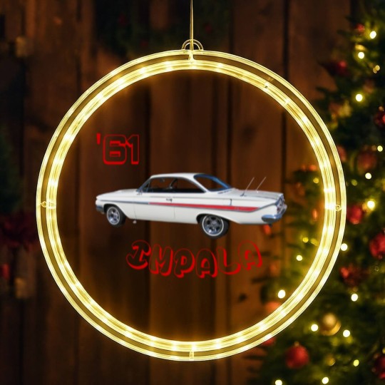 Discover Impala 1961 Bubble Top Hard Top LED Christmas Window Lights