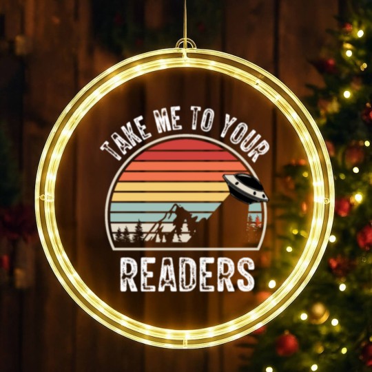 Discover Take Me To Your Readers English Teacher LED Christmas Window Lights