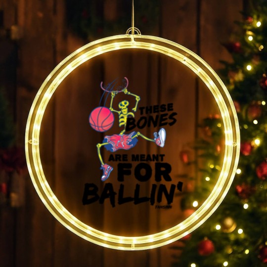 Discover Halloween basketball skeleton LED Christmas Window Lights