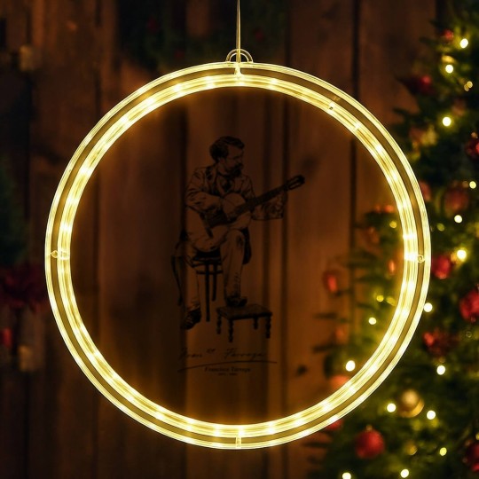 Discover Francisco Tárrega-Spanish-classical guitar-Music LED Christmas Window Lights