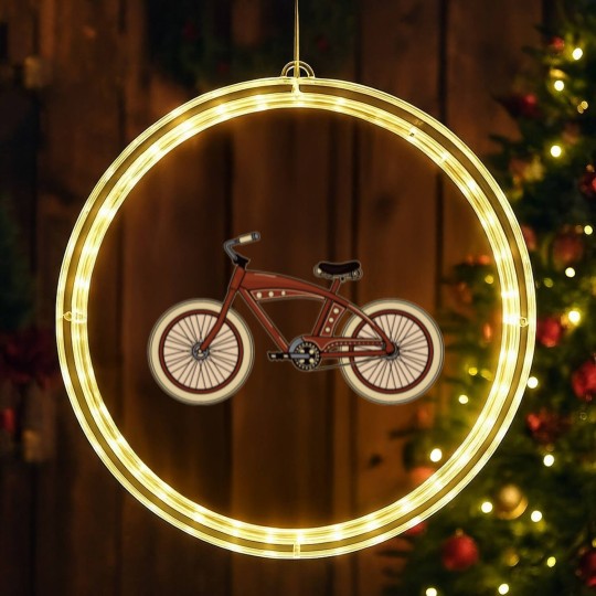 Discover Classic Bicycle LED Christmas Window Lights