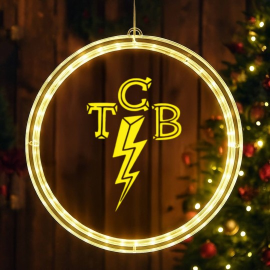Discover TCB Classic Rock Rockabilly LED Christmas Window Lights