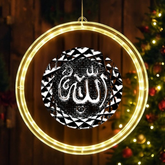 Discover Seal Allah Arabic writing Muslim Islam Arab LED Christmas Window Lights