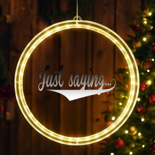 Discover Just Saying LED Christmas Window Lights