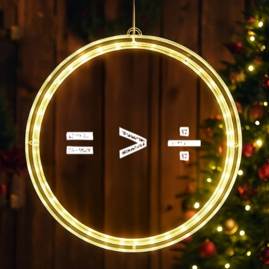 Discover Equality Is Greater Than Division Social Justice M LED Christmas Window Lights