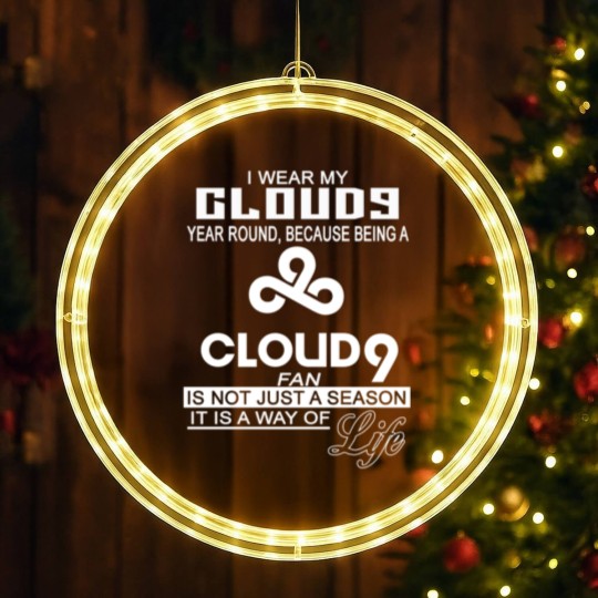 Discover Cloud 9 - I wear my cloud 9 year round LED Christmas Window Lights