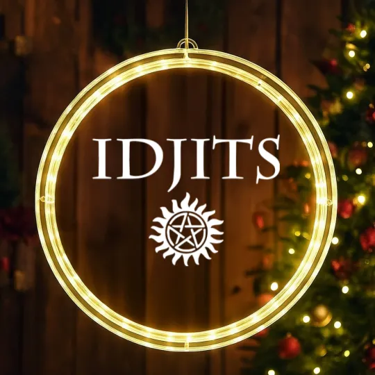 Discover Idjits Bobby Singer Supernatural LED Christmas Window Lights LED Christmas Window Lights
