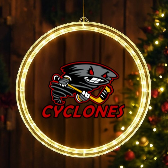 Discover Cyclones Hockey Logo - Cyclones Hockey - LED Christmas Window Lights