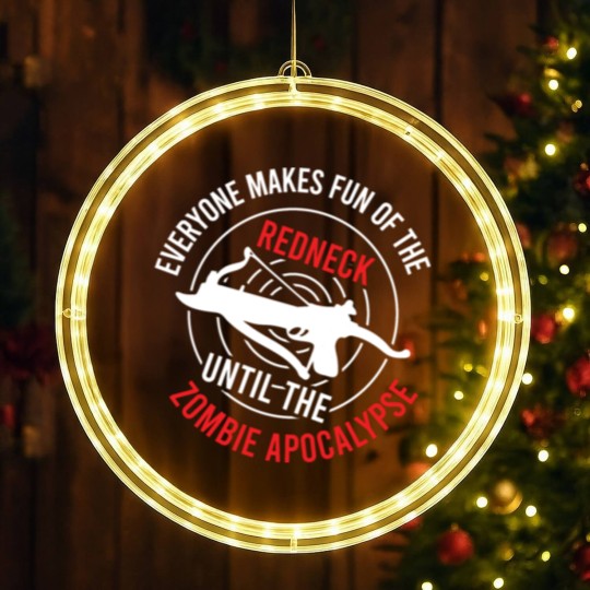 Discover Zombie LED Christmas Window Lights "Everyone Makes Fun Of The Redneck LED Christmas Window Lights