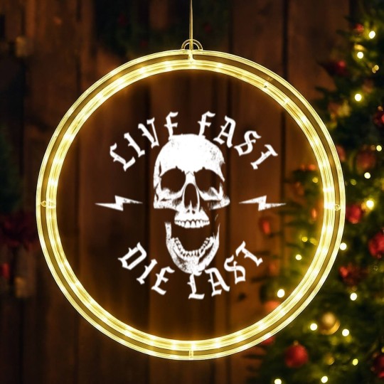 Discover Live Fast Die Last LED Christmas Window Lights
