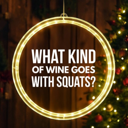 Discover What kind of wine goes with squats LED Christmas Window Lights