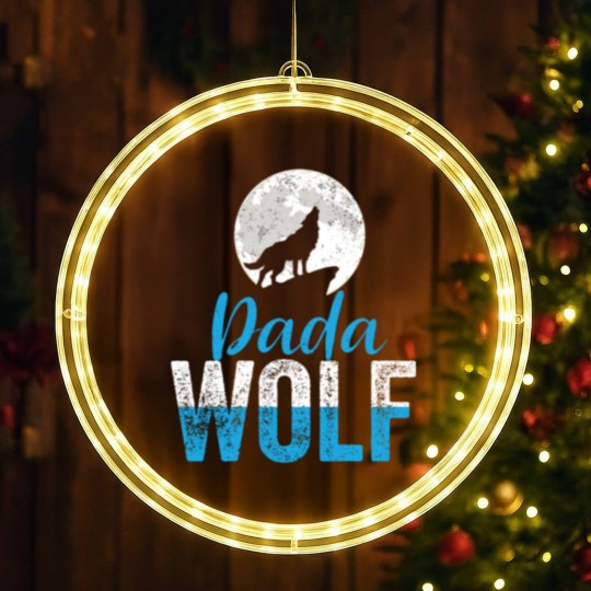 Discover Dada Wolf Funny Matching Family Father s Day LED Christmas Window Lights