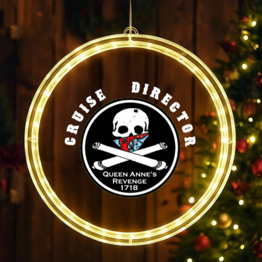 Discover Cruise Director of Queen Anne's Revenge, 1718 LED Christmas Window Lights