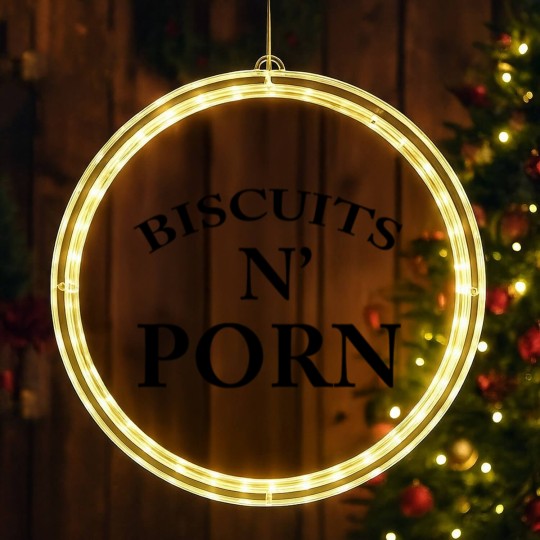 Discover BISCUITS N PORN LED Christmas Window Lights