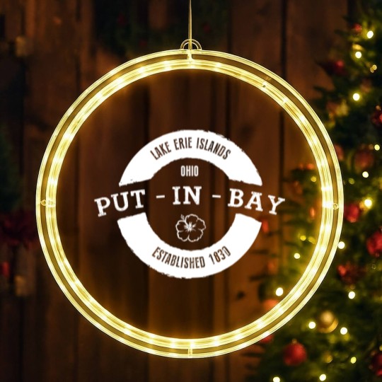 Discover Put in Bay Ohio, Est. 1830 - Vintage & Distressed LED Christmas Window Lights LED Christmas Window Lights