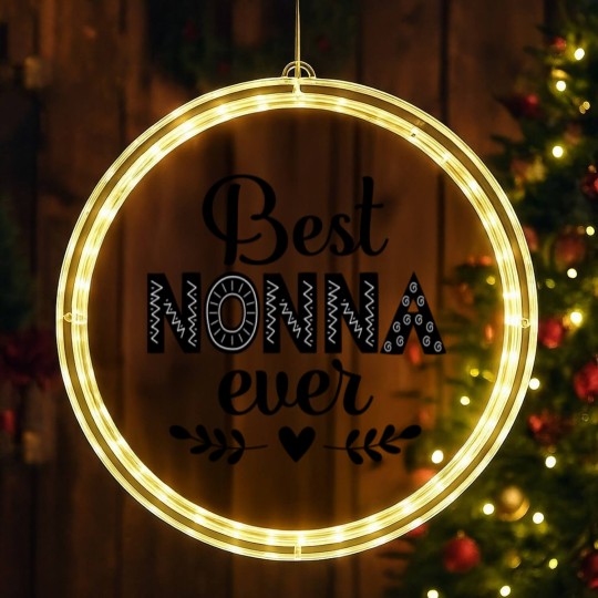 Discover Best Nonna Ever Grandma - Nonna - LED Christmas Window Lights