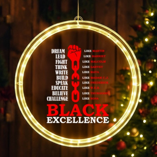 Discover Black Excellence, Black AF LED Christmas Window Lights