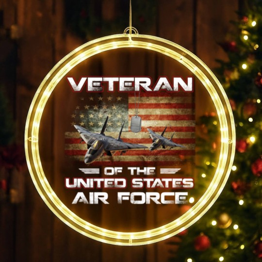 Discover Veteran of the United States US Air Force LED Christmas Window Lights