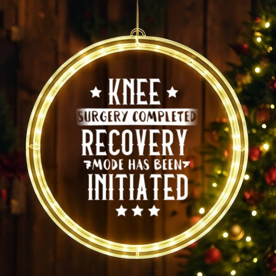 Discover Knee Surgery Completed Recovery Mode LED Christmas Window Lights Gift Rehab LED Christmas Window Lights LED Christmas Window Lights