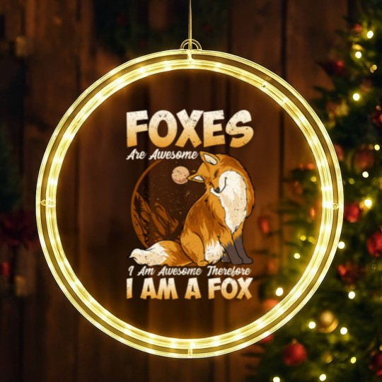 Discover Fox LED Christmas Window Lights Foxes Are Awesome Cute Fox LED Christmas Window Lights Kids Girls Boys LED Christmas Window Lights