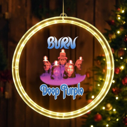 Discover Plastic Head Deep Purple Burn LED Christmas Window Lights