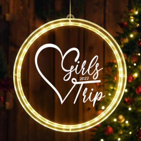 Discover Girls Weekend 2022 Girls Trip 2022 LED Christmas Window Lights