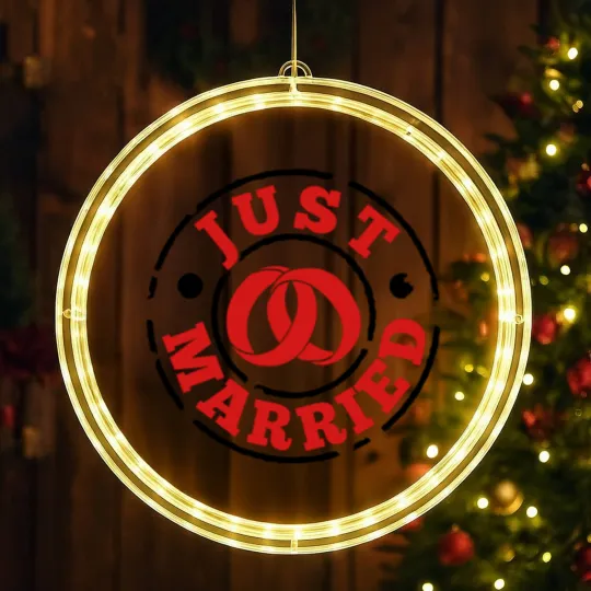 Discover Just Married LED Christmas Window Lights