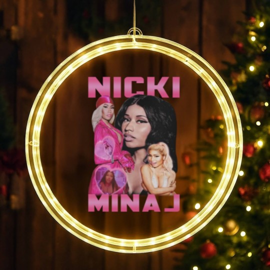 Discover Nicki Minaj Fan Movies RAP Hip-hop LED Christmas Window Lights
