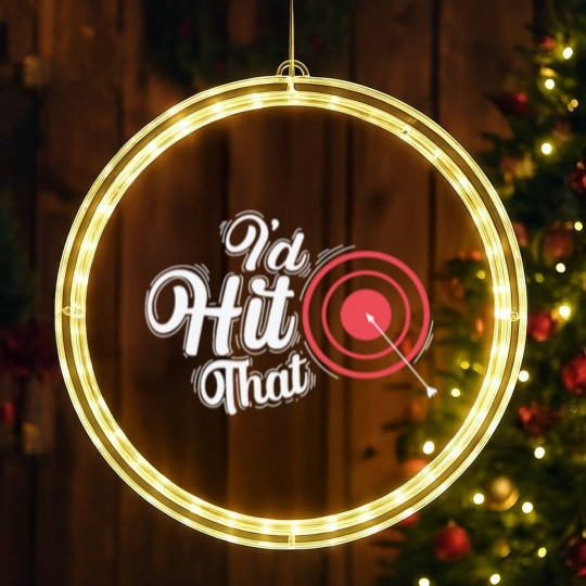 Discover Target With Arrow Archery I`d Hit That LED Christmas Window Lights
