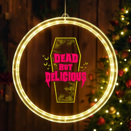 Discover Dead but Delicious - Vampire Quote - What We Do In The Shadows - LED Christmas Window Lights