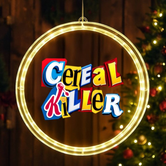 Discover Cereal Killer Graphic for the Cereal Lovers in your family LED Christmas Window Lights - Cereal Killer - LED Christmas Window Lights