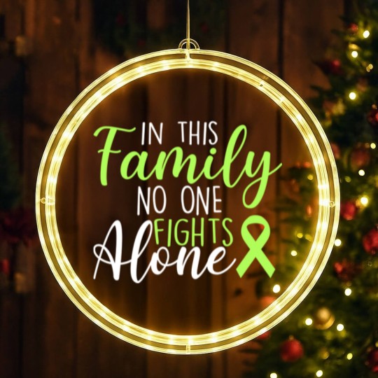 Discover Family Lymphoma Cancer Support no one Fight Alone - Lymphoma Cancer Support - LED Christmas Window Lights