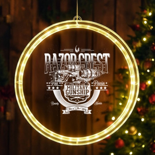 Discover Razor Crest - Mandolorian - LED Christmas Window Lights