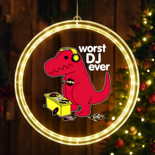 Discover Worst DJ Ever LED Christmas Window Lights