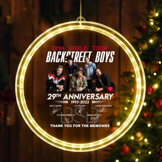 Discover Backstreet Boys LED Christmas Window Lights, Backstreet Boys DNA World Tour 2022 LED Christmas Window Lights, Backstreet Boys 29th Anniversary LED Christmas Window Lights