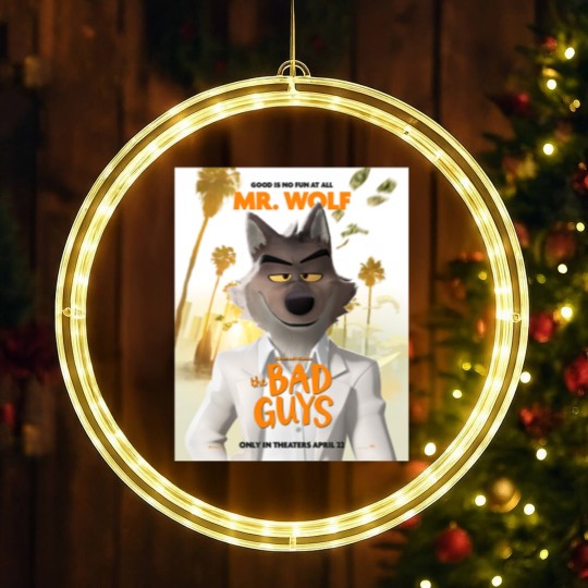 Discover Mr Wolf Bad Guys Classic LED Christmas Window Lights