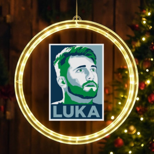Discover Luka Doncic Hope Classic LED Christmas Window Lights